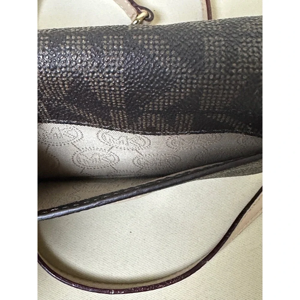 Michael Kors Crossbody Women's Chain Brown Monogram‎ Small Bag